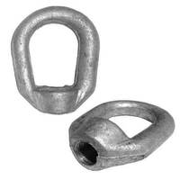 1/2"-13 Forged Eye Nut, (3/8" Bail), Coarse, Galvanized